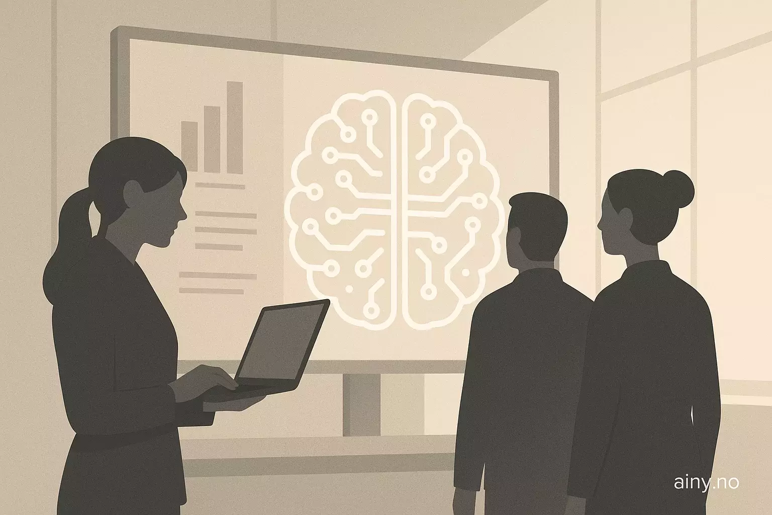 Illustrasjon KI-generert med OpenAI API for artikkelen: Colgate-Palmolive: 5 måter å vokse med KI uten å skyve folk vekk