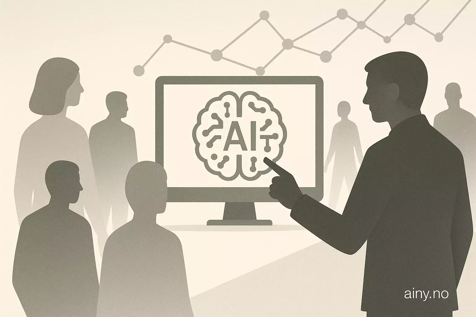 Illustrasjon KI-generert med OpenAI API for artikkelen: Deloitte: Utrulling av AI‑agenter løper fra styring