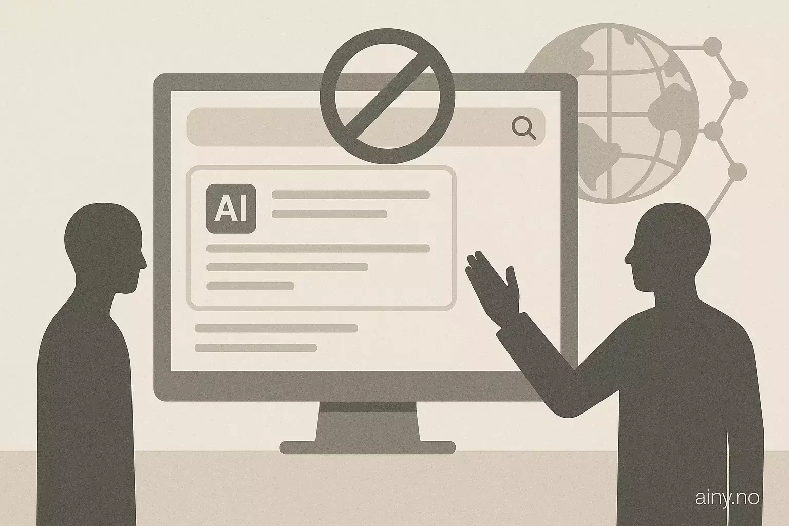 Illustrasjon KI-generert med OpenAI API for artikkelen: Google vurderer å la nettsteder reservere seg mot AI-oppsummeringer