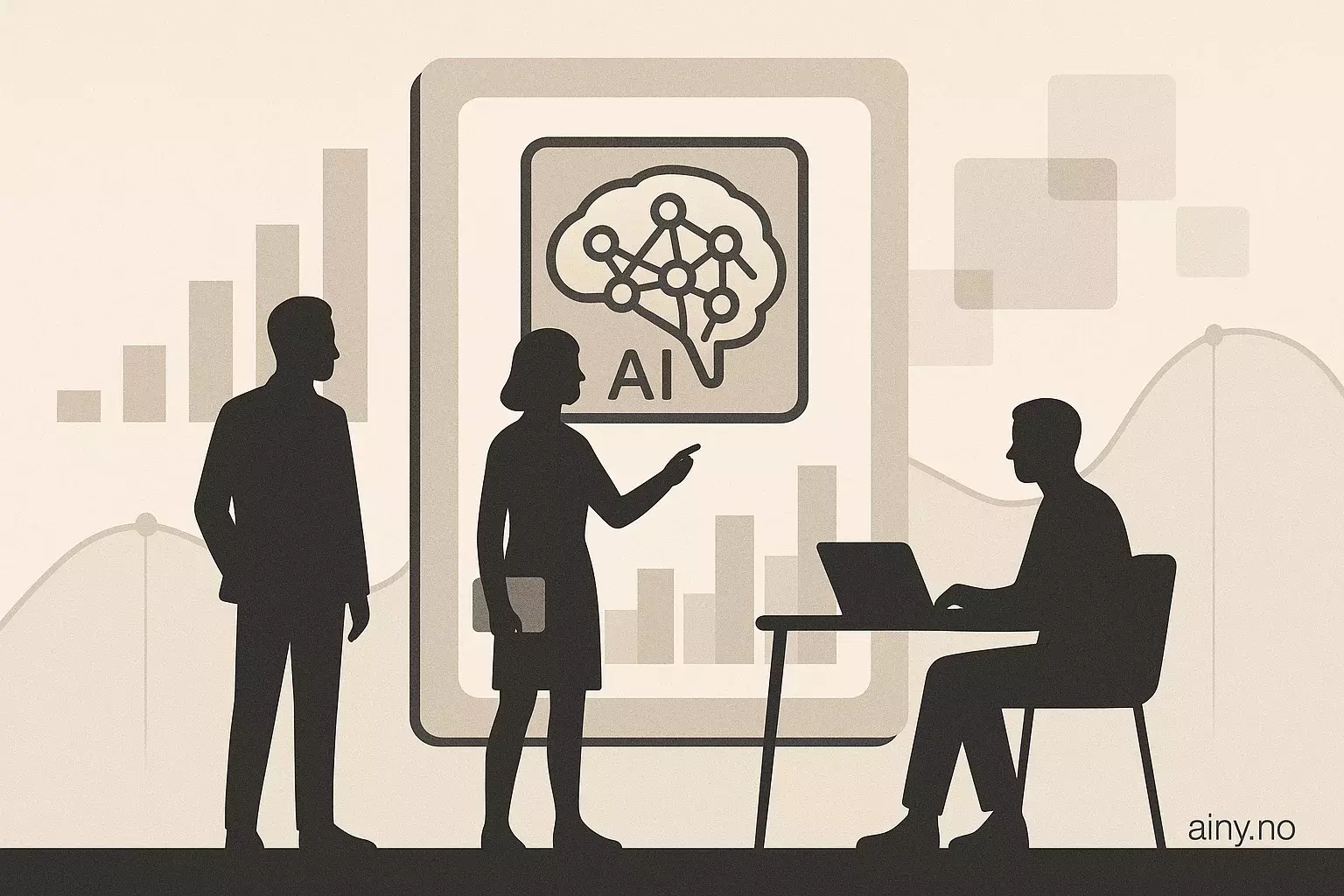 Illustrasjon KI-generert med OpenAI API for artikkelen: Graf-nevrale nettverk endrer etterspørselsprognoser