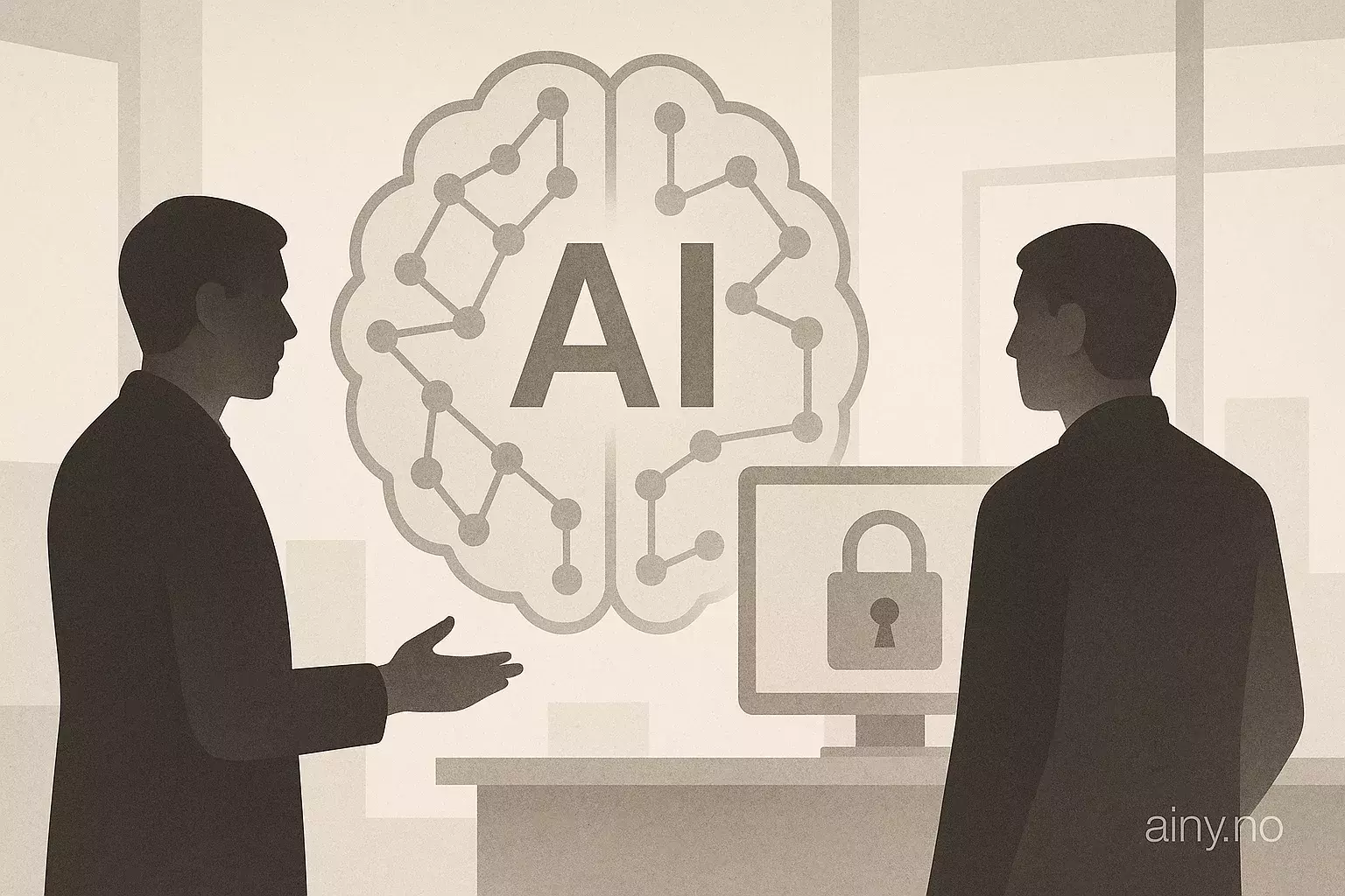 Illustrasjon KI-generert med OpenAI API for artikkelen: Kostnadseffektiv KI møter datasuverenitet