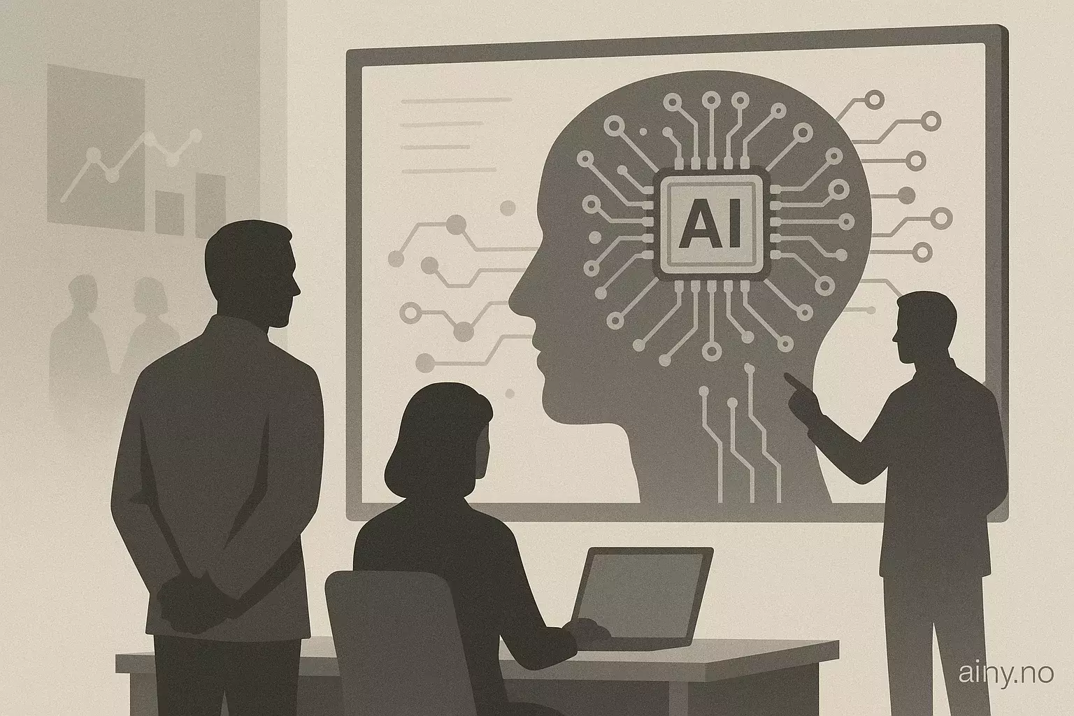 Illustrasjon KI-generert med OpenAI API for artikkelen: Mercor: AI omfordeler hvem som gjør kunnskapsarbeid