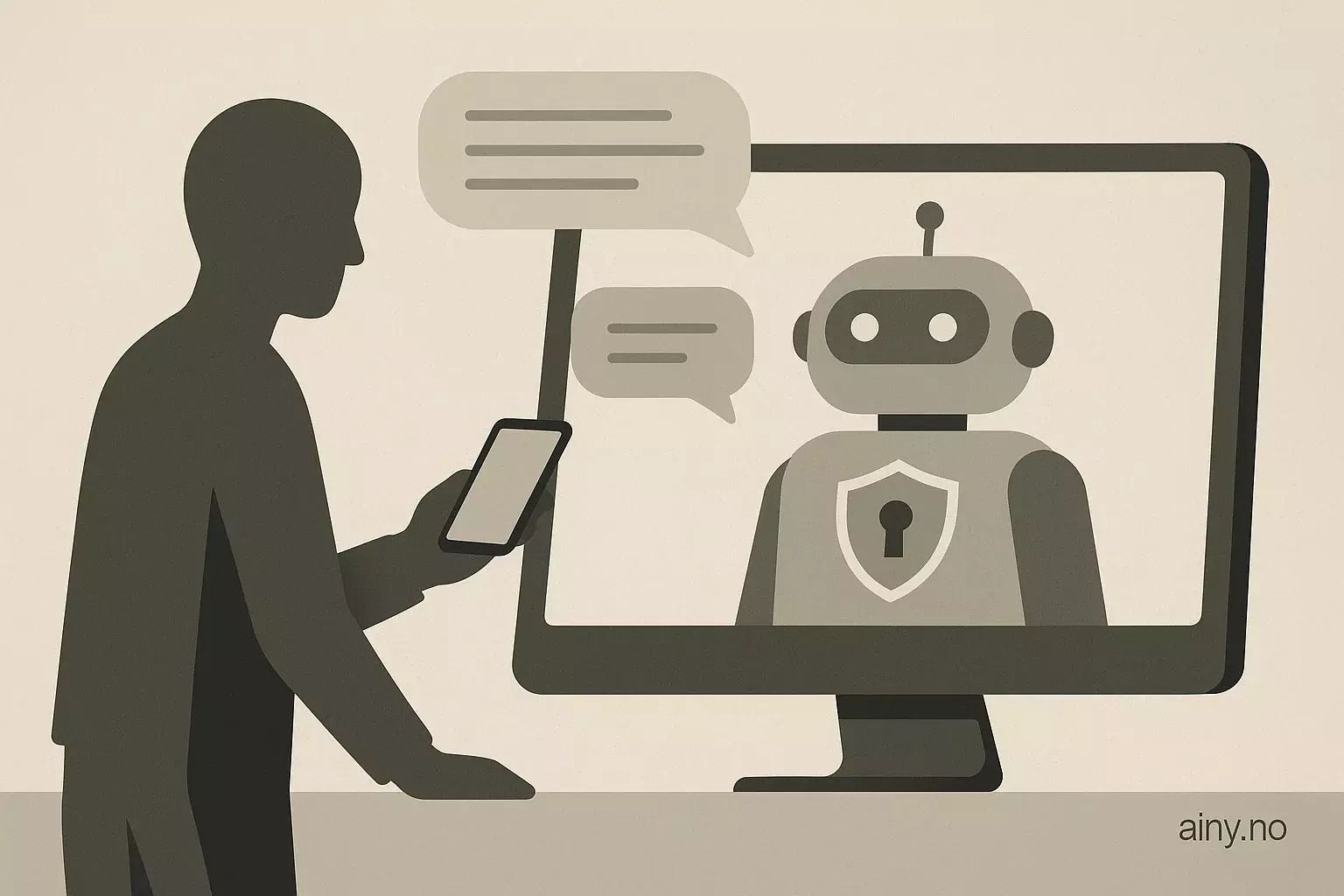 Illustrasjon KI-generert med OpenAI API for artikkelen: Moxie Marlinspike lanserer personvernfokusert chatbot