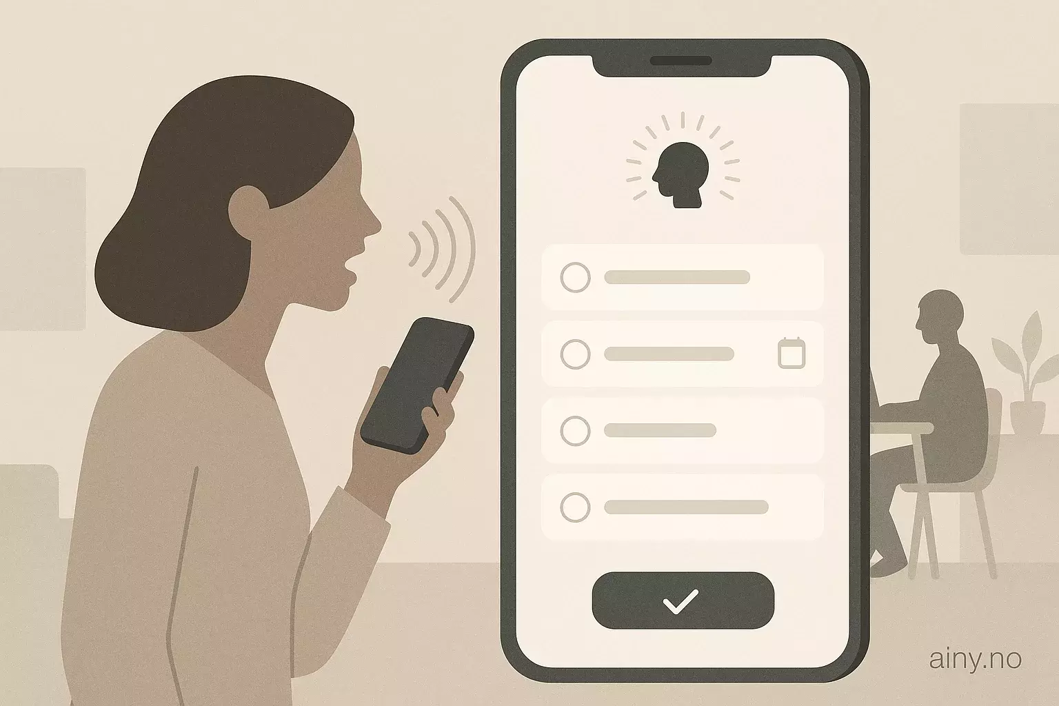 Illustrasjon KI-generert med OpenAI API for artikkelen: Todoist lar deg snakke oppgaver inn i appen