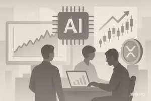 Illustrasjon KI-generert med OpenAI API for artikkelen: Hva KI kan (og ikke kan) si om XRP i ETF-markeder