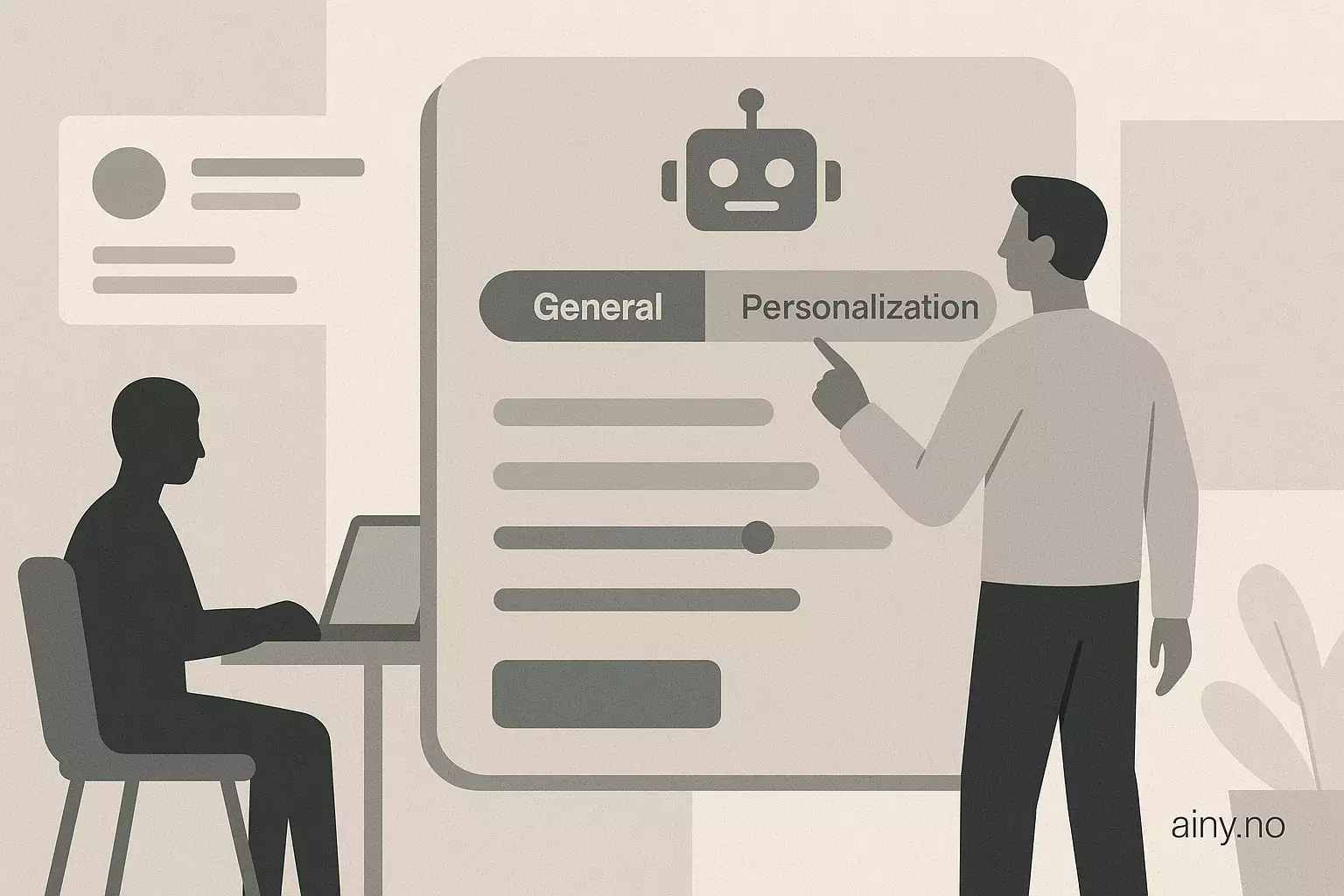 Illustrasjon KI-generert med OpenAI API for artikkelen: Slik tilpasser du ChatGPT for bedre arbeid