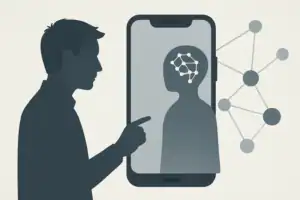 Illustrasjon av Carl Pei: AI-agenter vil erstatte apper på smarttelefoner