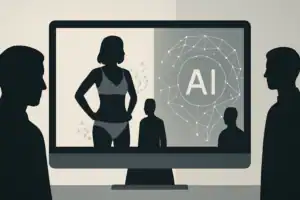 Illustrasjon av EU vurderer forbud mot nudify-apper etter Grok-sak