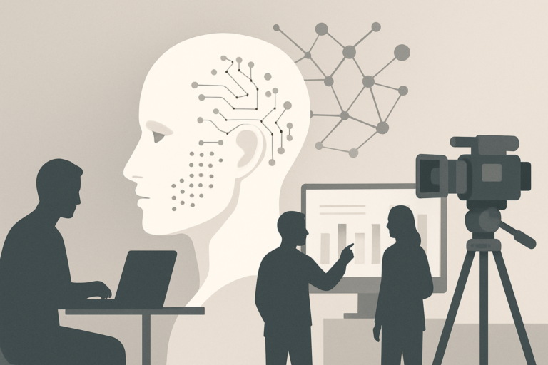 Illustrasjon av NAMS26: AI i mediebransjen i fokus