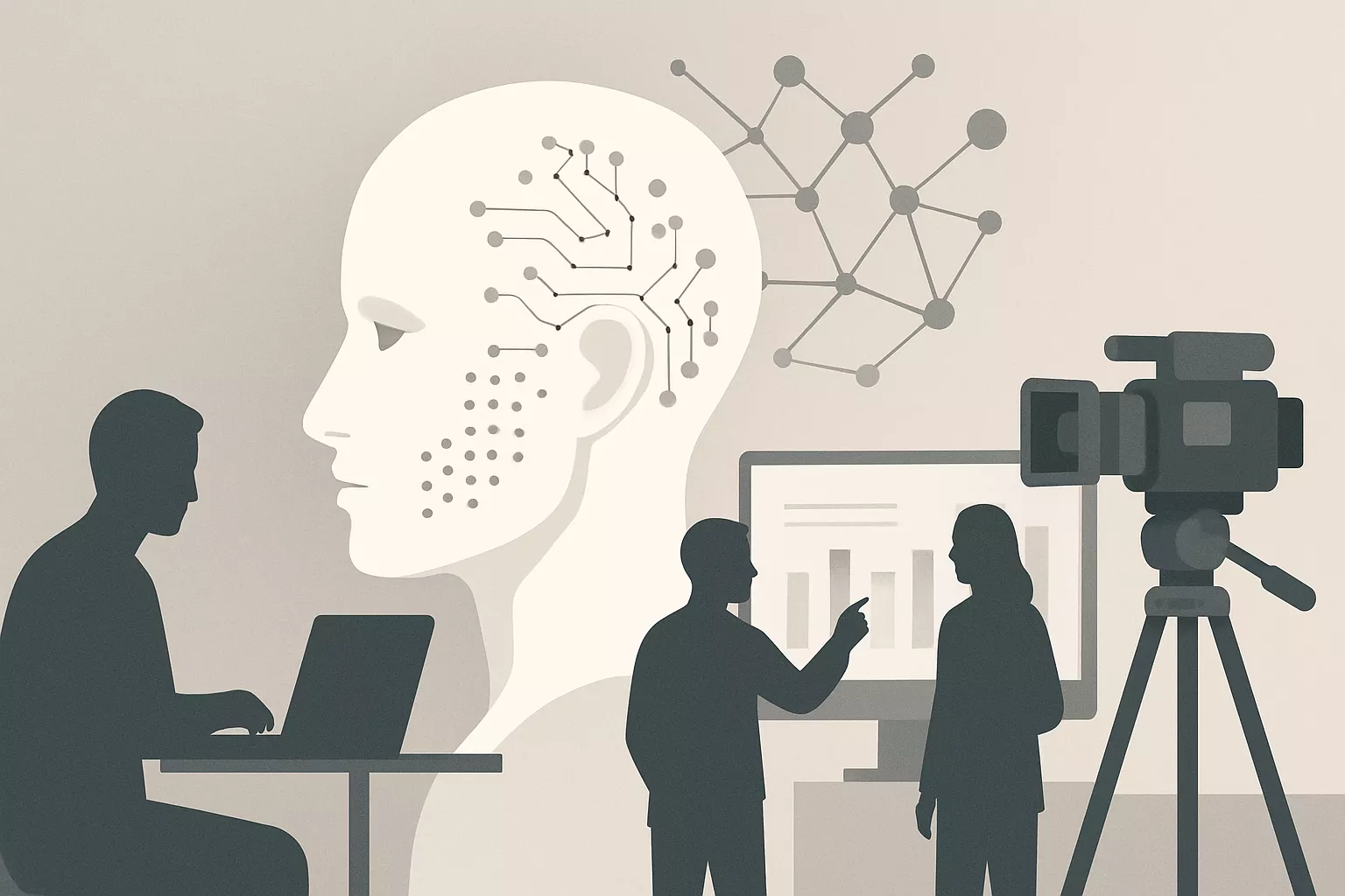 Illustrasjon av NAMS26: AI i mediebransjen i fokus