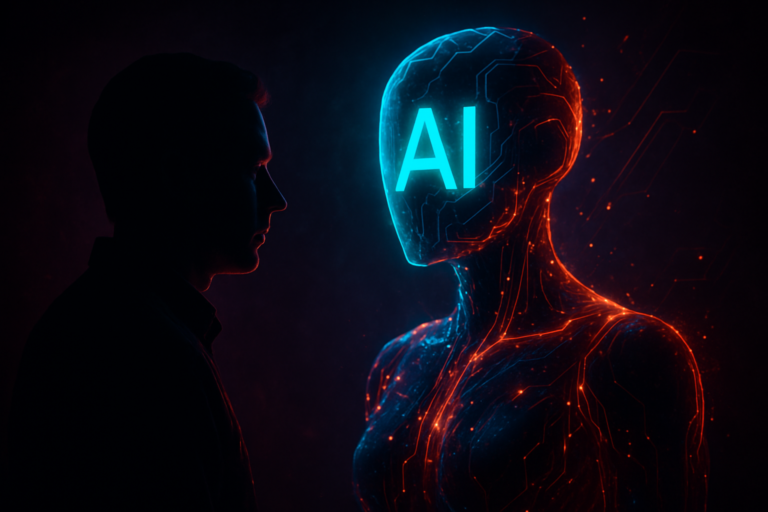 Illustrasjon av AI brukes mer – men tilliten faller