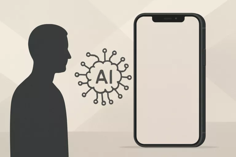 Illustrasjon av Apple ser mot AI-fremtiden med iPhone i fokus