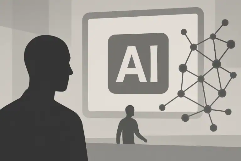 Illustrasjon av Meta i trøbbel – EU vurderer AI-regulering