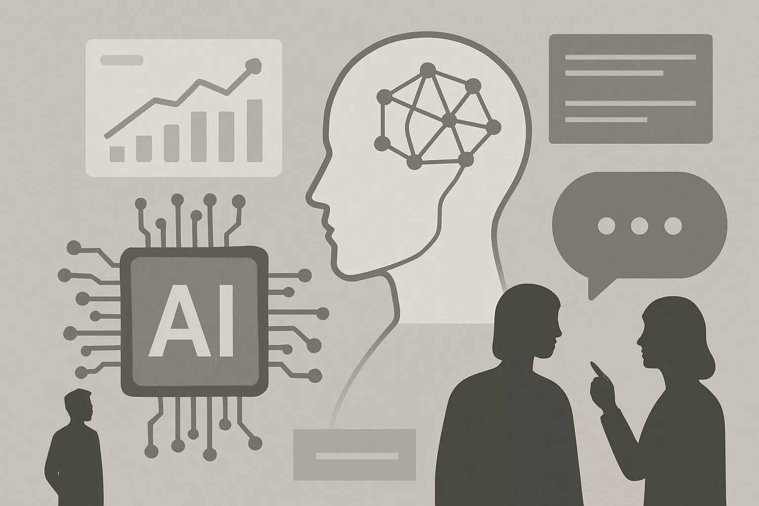 Illustrasjon av Gemini imponerer, ChatGPT tester reklame