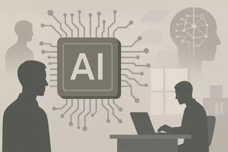 Illustrasjon av AI-markedet i vekst: chips, agenter og talent