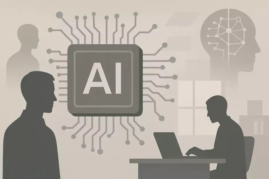 Illustrasjon av AI-markedet i vekst: chips, agenter og talent