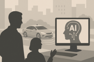 Illustrasjon av GM utvikler skalerbar AI for autonom kjøring