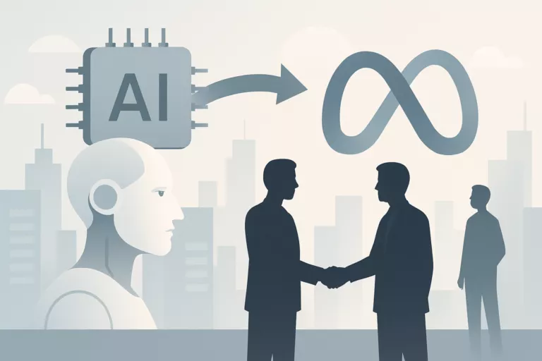 Illustrasjon av Manus selges til Meta etter flytting til Singapore