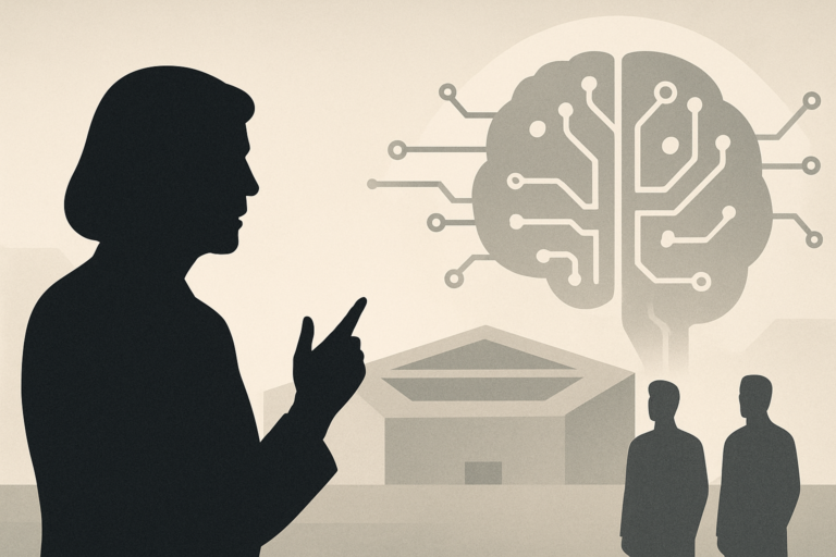 Illustrasjon av Elizabeth Warren kritiserer Pentagon for å utestenge Anthropic