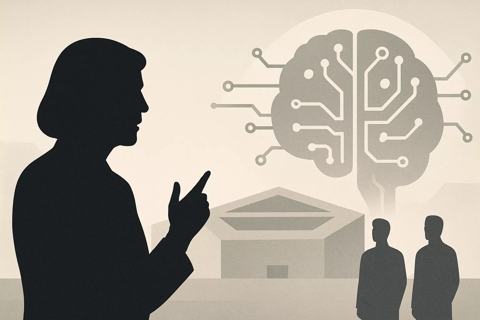 Illustrasjon av Elizabeth Warren kritiserer Pentagon for å utestenge Anthropic