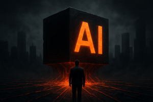 Illustrasjon av AI-nyheter: AI skaper vekst og kutter jobber