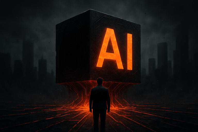 Illustrasjon av AI-nyheter: AI skaper vekst og kutter jobber