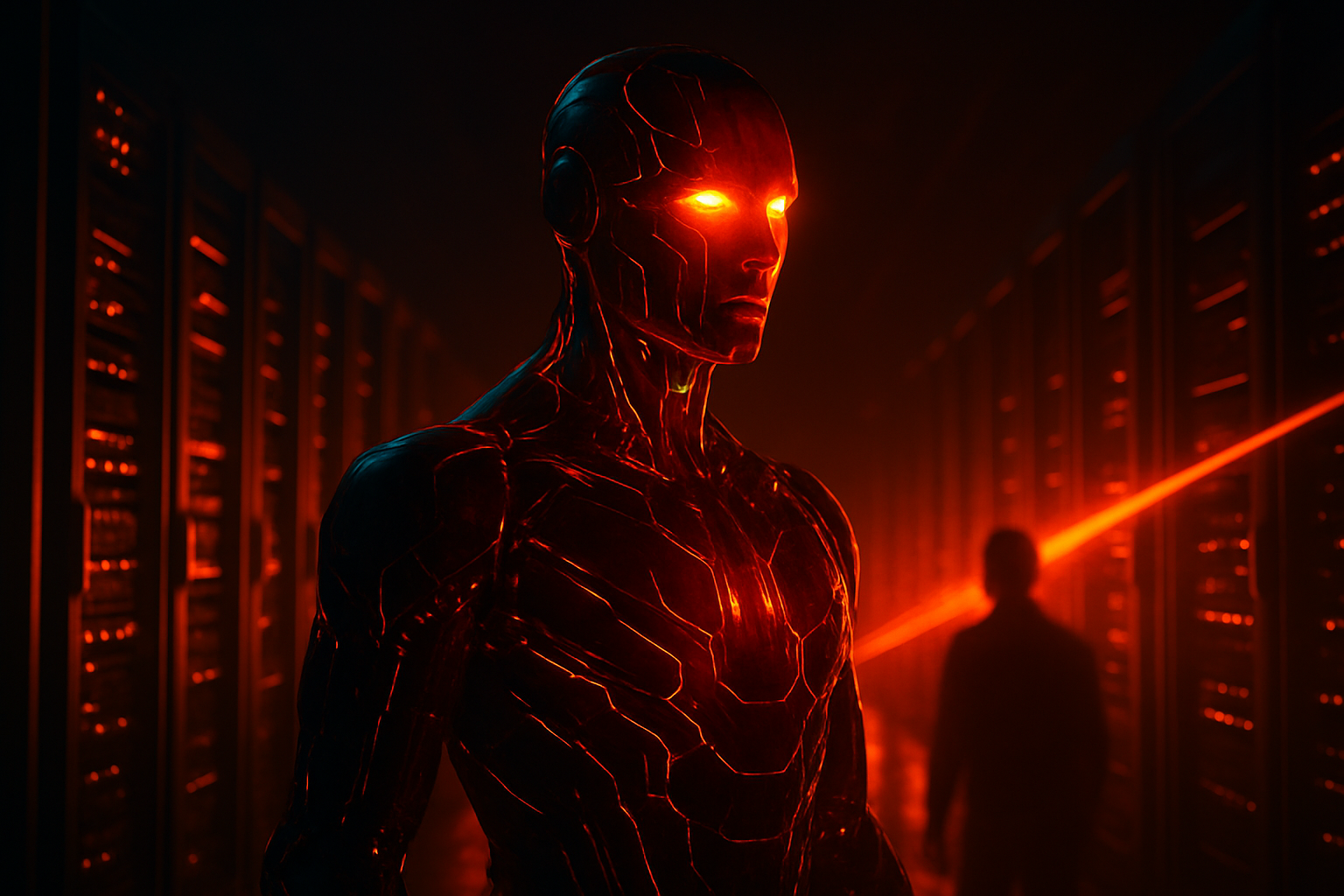 Illustrasjon av Trumps AI datasenterplaner møter store hindringer